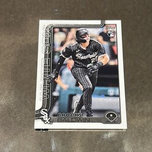 Topps Black and White Baseball Card Brooks Baldwin